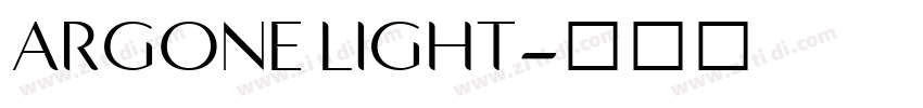 ARGONE LIGHT字体转换